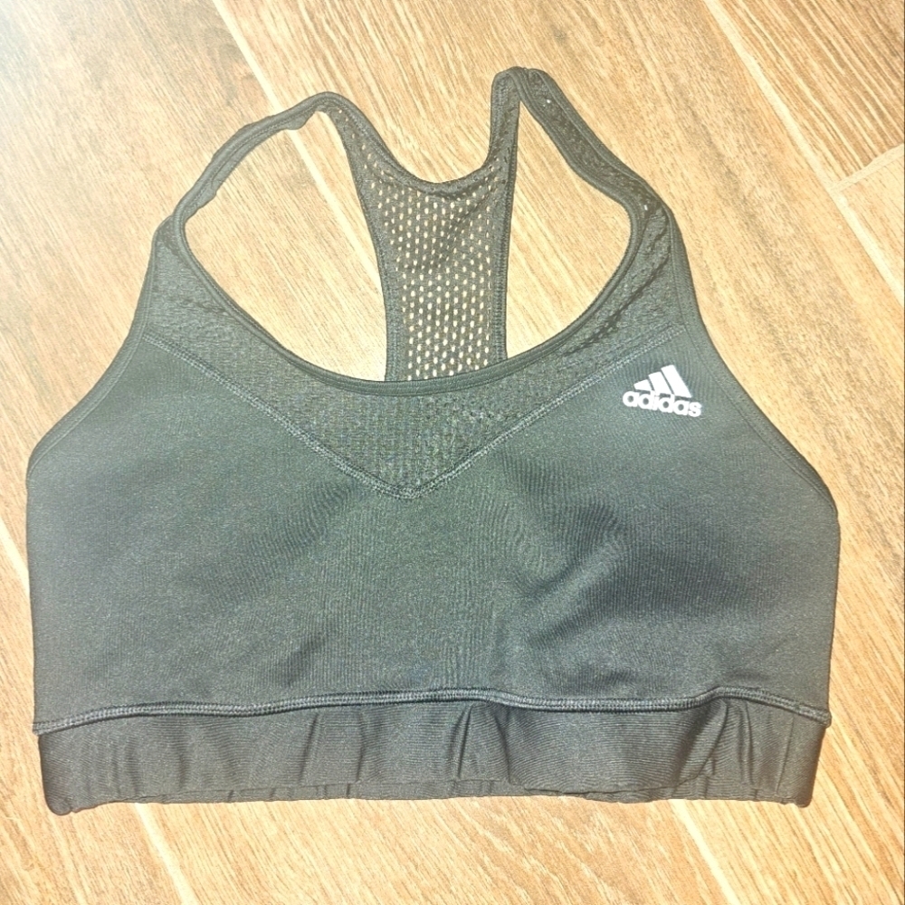 ADIDAS CLIMALITE SPORTS BRA SZ MEDIUM